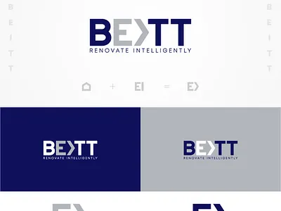 BEITT RENOVATE INTELLIGENTLY brand design branding construction logo home logo interior logo logo logo identity logo inspiration logo inspirations logodesign renovation logo vector