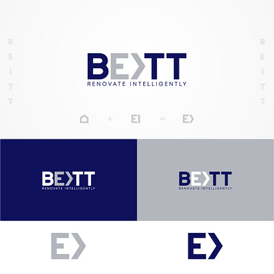 BEITT RENOVATE INTELLIGENTLY brand design branding construction logo home logo interior logo logo logo identity logo inspiration logo inspirations logodesign renovation logo vector