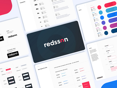 Redsson - Styleguide branding clean design flat graphic design icon identity illustration logo styleguide ui ux website website design website redesign
