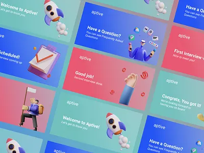 E-mail Banners 3d illustration banners brand identity branding design email email banners graphic design illustration mail minimal