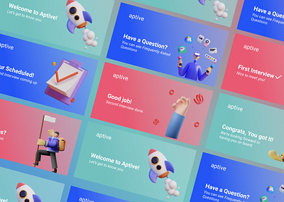 E-mail Banners 3d illustration banners brand identity branding design email email banners graphic design illustration mail minimal