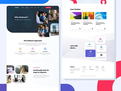 Redsson - Why branding clean design flat graphic design icon identity illustration logo software ui ux website website design website redesign