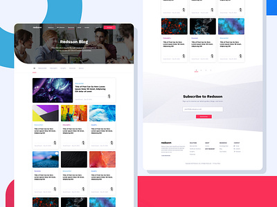 Redsson - Blog blog blog listing branding clean design flat graphic design icon identity illustration logo resources software ui ux website design website redesign