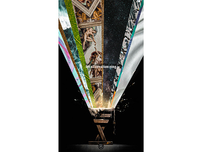 Let All Creation Sing christmas church collage design jesus photoshop social media wallpaper