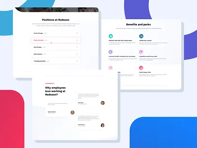 Redsson - Careers branding careers clean design flat graphic design icon identity illustration logo software ui ux website website design website redesign