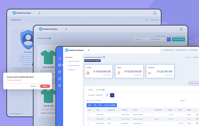 Web-app for textile company cms erp ui web webapp