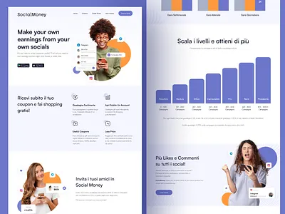 Social Money Web [Live🔥] affiliate products bussiness clean design digital products earning earning web instagram landingpage like instagram make money profile promote promotion social social media channel social media web ui ux web