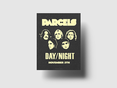 PARCELS - FAN ART POSTER advertising band daynight design graphic design music parcels photoshop poster promotion