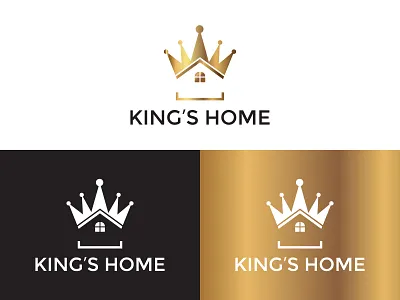 Kings Home Logo abstract abstract logo app icon brand identity branding business company logo creative logo design ecommerce flat minimal gradient logo home logo house logo icon king home king logo logo logo design logos real estate