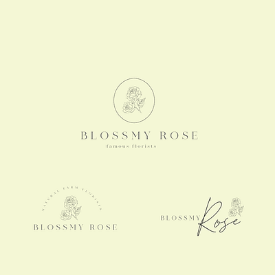 Blossomy Rose branding logo