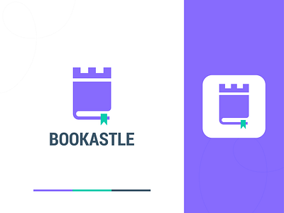 Bookastle Logo Design ( Book + Castle ) book book castle book mark brand identity branding brandmark business logo castle graphic design icon logo logo design logomark logos mark motion graphics symbol usa vector art vector mark