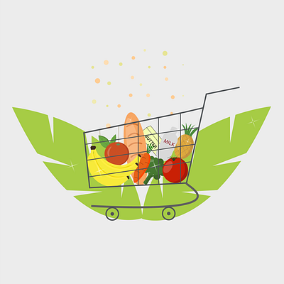 Supermarket fresh goods fruits goods online supermarket supermarket supermarket logo vegetables