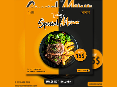 Social Media Food Post Banner Template ads brand design branding design facebook ads food banner food post graphic instagram ads instagram post instagram stories social media ads social media banner social media post