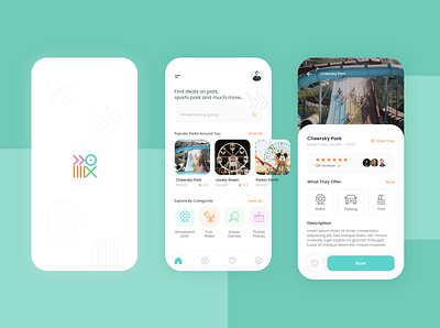 Entertainment & Amusement App app design minimal typography ui design