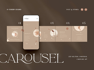 Neutral Carousel Instagram brand branding branding coach branding identity business carousel carousel design carousel post design graphic design instagram post instagram template layout layout design marketing social media ui