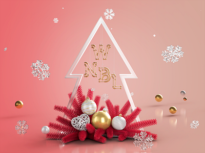 New Year 3d christmas cinema 4d happy new year merry cristmas new year wannabelike с4d