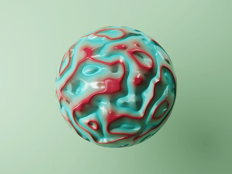 Mint Red - Organic Animation 3d organic animation blender motion graphics
