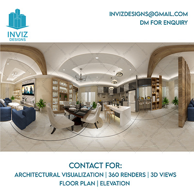 360 Render for Living Room 3d 3dvisualization architecture bedroom decor design designer furniture furnituredesign home homedecor interior interior design livingroom livingroomdesign livingroomideas modern