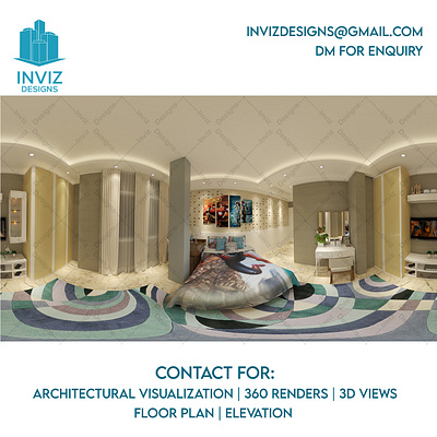 360 Render for Bedroom 3d 3dvisualization architecture bedroom bedroomdesign bedroomdesigning bedroomideas decor design designer designing furniture furnituredesign home homedecor interior interiordesign modern