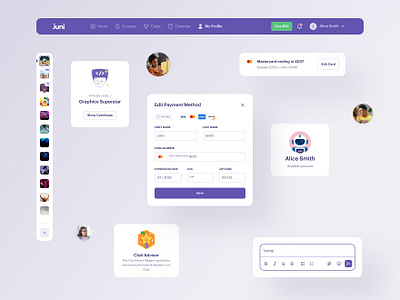 Juni app ─ redesign cards components design design system ds graphic design juni product design redesign ui user interface ux web