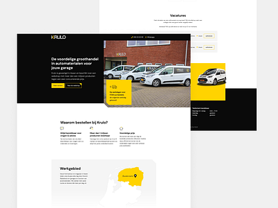 Krulo webdesign car delivery garage webdesign webflow