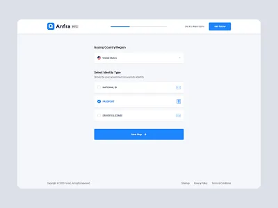 KYC Form app banner crypto design finance form identity kyc landing nft template trade trading ui verification