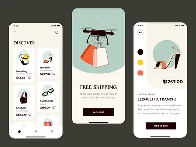 E-commerce mobile interaction app design design e commerce app e commerce interaction illustration interaction interaction design interactive mobile mobile app mobile app design mobile interaction motion app motion design ui ux