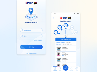 Siparişim Nerede Mobile App android app branding design icon illustration ios logo mobile ui ux vector web