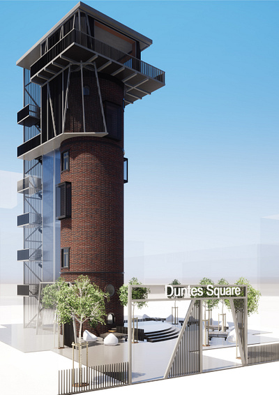 DUNTES SQUARE TOWER | CONCEPT PROJECT architecture building city concept design multifunction project square toer urbanplanning