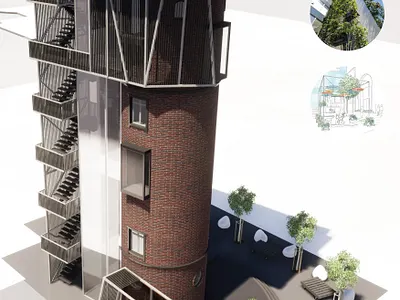 DUNTES SQUARE TOWER | CONCEPT PROJECT architecture building city concept design multifunction project square tower urbanplanning