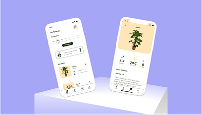 Plant care application app design icon ui ux