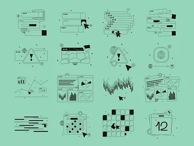 Tokyo Illustrations 🇯🇵 404 calendar chart click colorful design error graphs illustration kapustin linear notification outline resources set tap tokyo vector