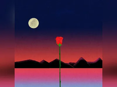 frost animation frost gradient illustration landscape rose solstice stopmotion winter