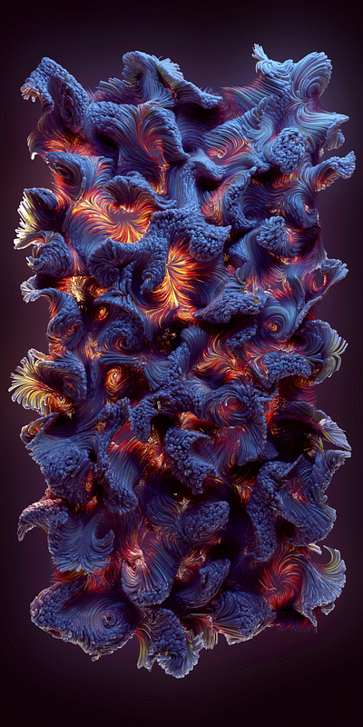 duskPool 3d abstract curl design digital graphic design illustration procedural