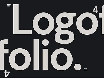 Logofolio 20/21 branding icon logo typography