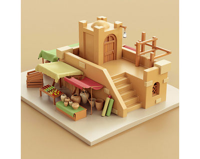 Arab Market arab arabian stylized