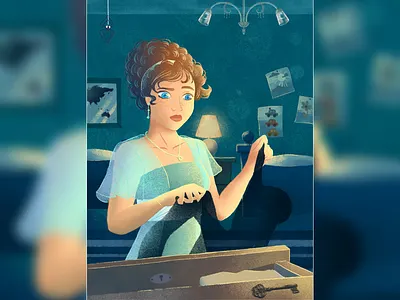 Lost shadow 2d app artwork book branding character art children darling digital art fairy tale game illustration jigsaw magic mother peter pan puzzle shadow tale woman