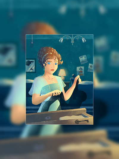 Lost shadow 2d app artwork book branding character art children darling digital art fairy tale game illustration jigsaw magic mother peter pan puzzle shadow tale woman