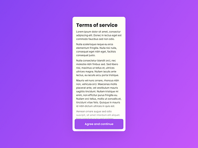 Terms of service | Daily UI #089 089 app daily ui daily ui 089 dailyui dailyui 089 dailyui089 design figma interface legal mobile tc terms terms conditions terms of service tos ui ux