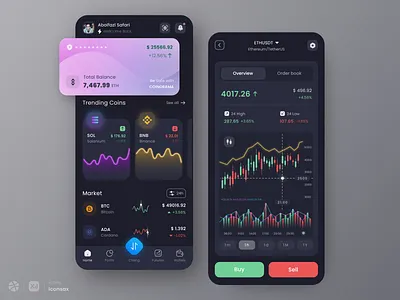 Cryptocurrency Wallet aceagency acechallenge adobexd app bitcoin blockchain chart cryptocurrency design dotchallenge ethereum exchange meta metaverse mobile design ui ux wallet xd design