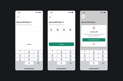 Biometric Setup for an app animation design ui uidesign uxdesign