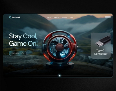 TechCool - Gaming Fan Concept elemnetor figma gamming ui ux web design web developmnet wordpress