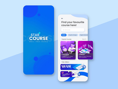 Course Mobile App Design brand design branding ui ui design ui ux ux ux design
