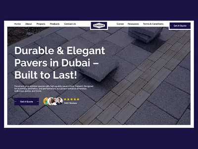 Consent Pavers - Hero Section Redesign elementore figma ui ux web design wordpress