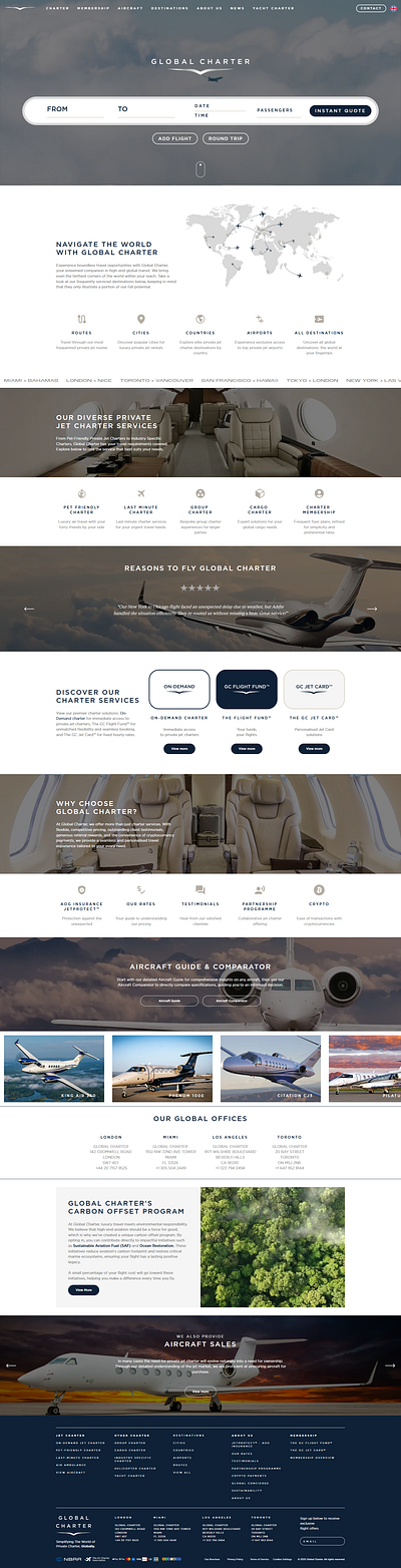 Private Jet Charter Website Design and Development charter website jet website private charter private jet web private jet website ui ux web design web develop web development website website designn website jet wordpress