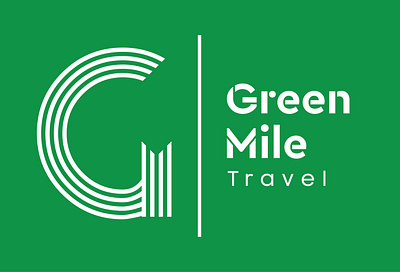 Green mile (Travel company logo) branding logo