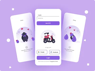 Food Delivery App app ui ux