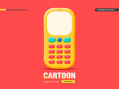 Free Cartoon Mobile Phone PSD cartoon creative design free freebie freebies graphics mobile mobile phone phone psd template