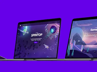 Spintop.Network 3d adobexd animation figma illustration ui uidesign ux