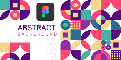 Abstract geometric background design in Figma background design christmas flyer design figma figma tutorial illustrations tutorials video tutorial